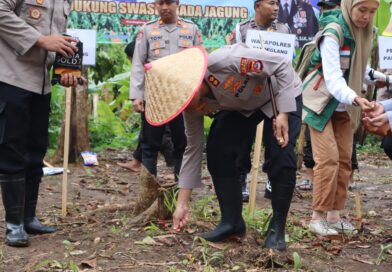 Dukung Program Ketahanan Pangan, Polres Pandeglang Laksanakan Penanaman Jagung Kuartal I 2026