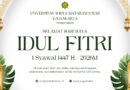 Seluruh Jajaran Universitas Widya Mataram Yogyakarta Mengucapkan Selamat Hari Raya Idul Fitri 1447 H/2026 M
