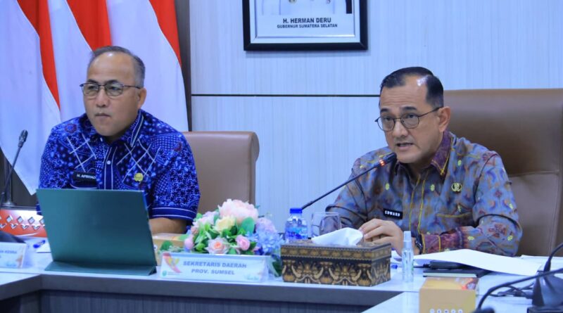 Pemprov Sumsel Matangkan Program Strategis Nasional, Fokus pada Data dan Implementasi Pemprov Sumsel Matangkan Program Strategis Nasional, Fokus pada Data dan Implementasi