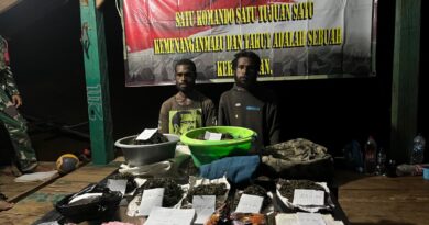 Sweeping Rutin Berbuah Hasil, Satgas Amankan 4 Paket Ganja Kering