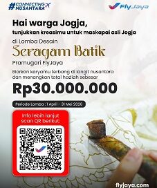 Dari Jogja untuk Indonesia, FlyJaya Gelar Kompetisi Desain Batik Pramugari