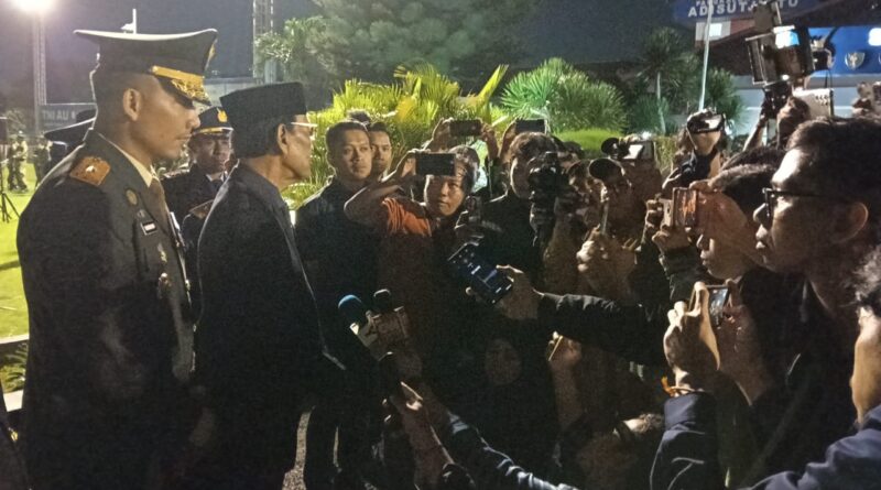 Danrem 072/Pamungkas Pimpin Upacara Penerimaan Jenazah Prajurit TNI di Sleman