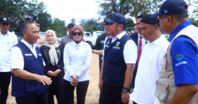 Jembatan Air Lawai B yang Roboh Kini Dibangun Kembali, Gubernur Turun Langsung