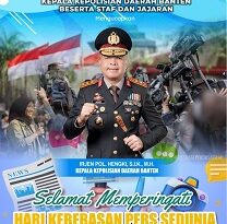 Momentum Hari Kebebasan Pers, Kapolda Banten Perkuat Sinergi Polri dan Media