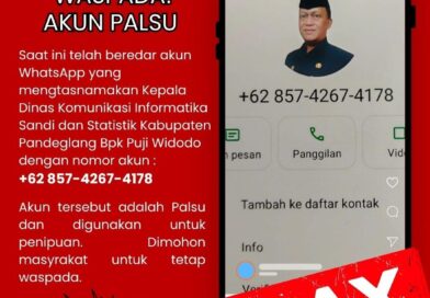ASN Pandeglang Diimbau Waspada Penipuan Mengatasnamakan Pejabat Baru