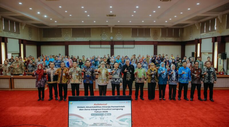 Pemprov Lampung Gelar Asistensi SAKIP dan Pembangunan Zona Integritas Tahun 2026 bagi Perangkat Daerah dengan Menghadirkan Jajaran Deputi Reformasi Birokrasi, Akuntabilitas Aparatur dan Pengawasan Kementerian PANRB