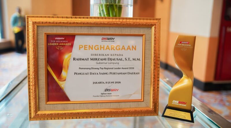 Prestasi Gemilang Lampung, Gubernur Mirza Diakui sebagai Pemimpin Daerah Inspiratif Sektor Pertanian Prestasi Gemilang Lampung, Gubernur Mirza Diakui sebagai Pemimpin Daerah Inspiratif Sektor Pertanian