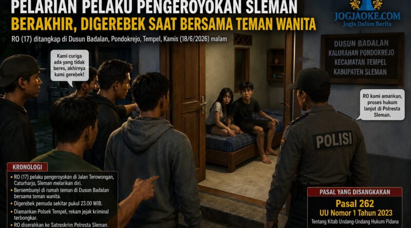 Sempat Buron, Pelaku Pengeroyokan Sleman Ditangkap Saat Bersama Teman Wanita Sempat Buron, Pelaku Pengeroyokan Sleman Ditangkap Saat Bersama Teman Wanita