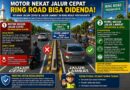 Nekat Melintas di Jalur Cepat Ring Road, Motor Bisa Kena Tilang